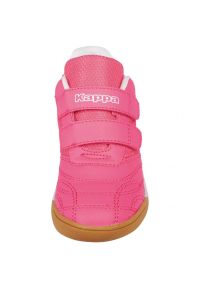Buty halowe Kappa Kickoff Jr 260509K 2210 różowe. Zapięcie: rzepy. Kolor: różowy. Materiał: guma, syntetyk, kauczuk, materiał. Szerokość cholewki: normalna #5