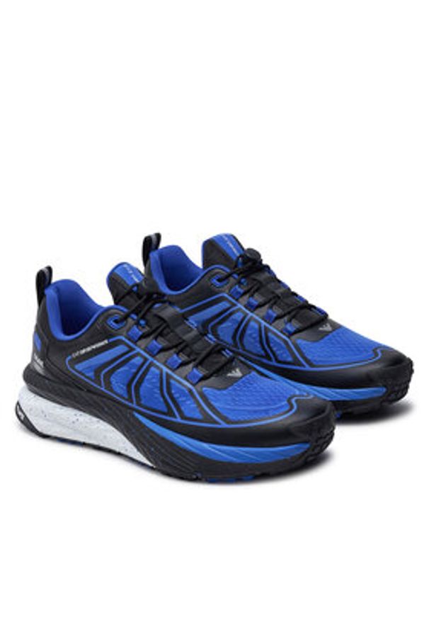 EA7 Emporio Armani Sneakersy X8X193 XK408 U250 Granatowy. Kolor: niebieski. Materiał: materiał