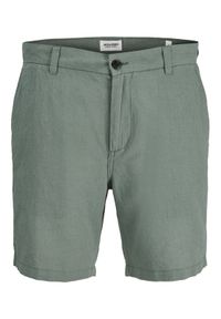 Jack & Jones Szorty materiałowe Stace Summer 12248627 Khaki Regular Fit. Kolor: brązowy. Materiał: bawełna #1