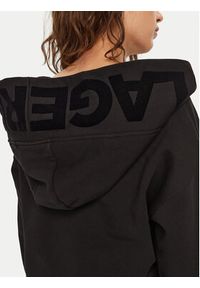 Karl Lagerfeld - KARL LAGERFELD Bluza A1W20064 Czarny Relaxed Fit. Typ kołnierza: dekolt w karo. Kolor: czarny. Materiał: bawełna #2