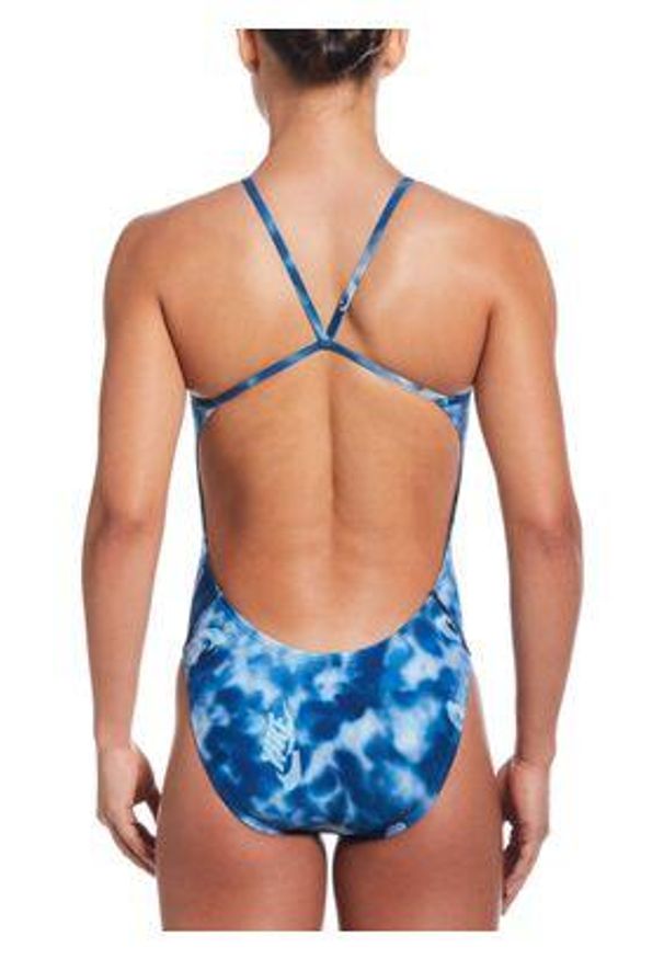 Nike Swim - Strój pływacki jednoczęściowy damski Nike Hydrastrong Cutout. Kolor: niebieski