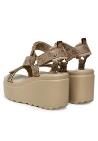 Guess Sandały FLJOCI LEL03 Złoty. Kolor: złoty. Materiał: skóra