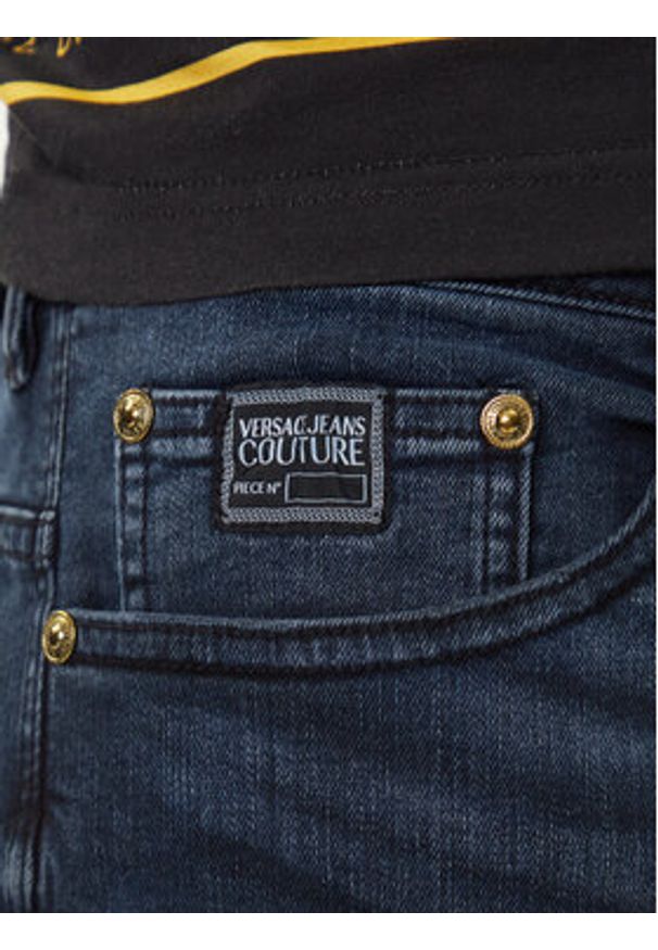 Versace Jeans Couture Jeansy 79GAB5D0 CDWAB Granatowy Slim Fit. Kolor: niebieski