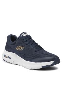 skechers - Sneakersy Skechers Arch Fit 232040/NVY Navy. Kolor: niebieski. Materiał: materiał