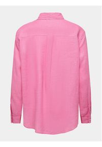 only - ONLY Koszula Tokyo 15259585 Różowy Regular Fit. Kolor: różowy. Materiał: len, wiskoza