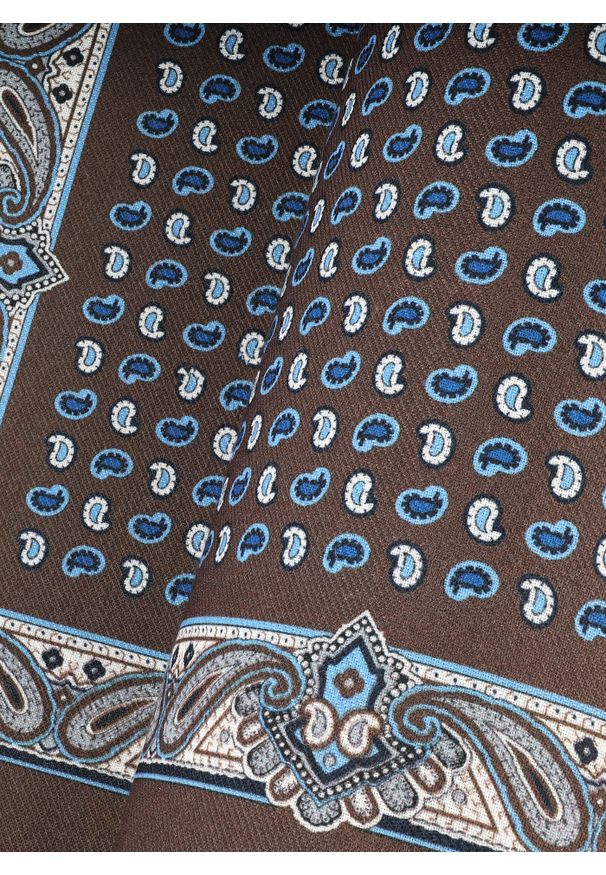 Pako Lorente - PAKO LORENTE - Dwustronna poszetka męska. Materiał: poliester. Wzór: kolorowy