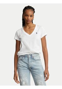Polo Ralph Lauren T-Shirt 211902403001 Biały Regular Fit. Typ kołnierza: polo. Kolor: biały. Materiał: bawełna