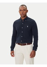 Polo Ralph Lauren Koszula 710654408016 Granatowy Regular Fit. Typ kołnierza: polo. Kolor: niebieski. Materiał: bawełna