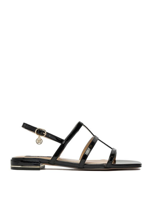 Nine West Sandały CEO-R26SS01558 Czarny. Kolor: czarny. Materiał: materiał