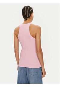 Pinko Top Distinto 100822 A15E Różowy Slim Fit. Kolor: różowy. Materiał: bawełna #3