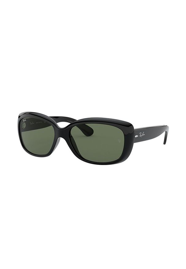 Ray-Ban - Okulary Jackie Ohh. Kształt: prostokątne. Kolor: czarny