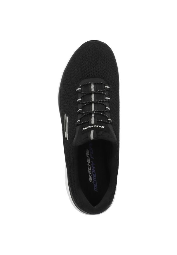 skechers - Buty do biegania damskie Skechers Sneaker Summits. Zapięcie: sznurówki. Kolor: czarny. Materiał: materiał, syntetyk, tkanina. Szerokość cholewki: normalna. Sport: turystyka piesza