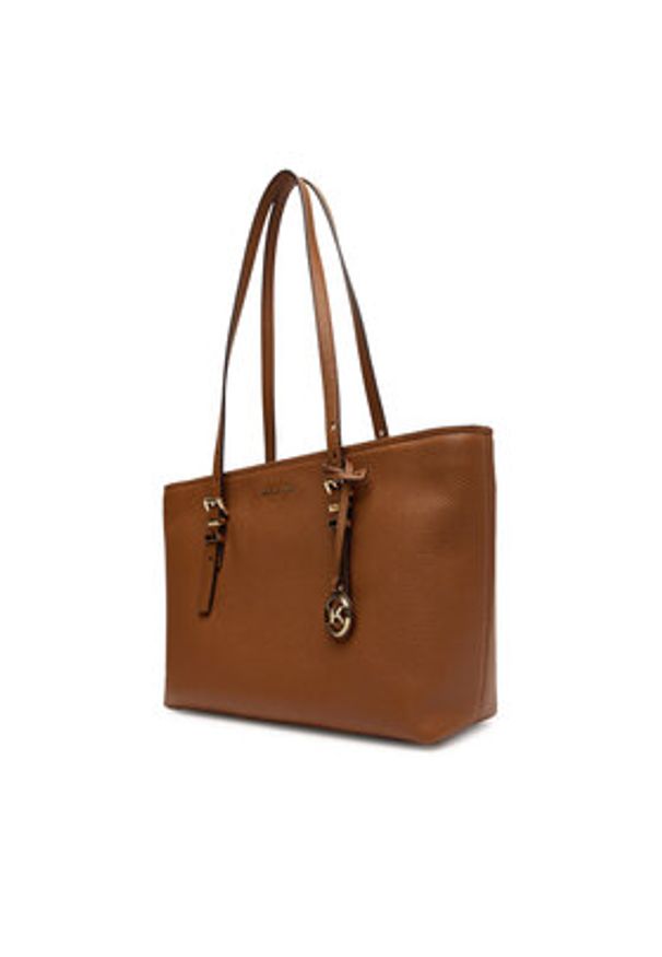 MICHAEL Michael Kors Torebka Quinn 30T5GQNT2L Brązowy. Kolor: brązowy. Materiał: skórzane