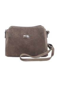 Barberini's - Listonoszka skórzana BARBERINI'S c. beżowa 931-9. Kolor: beżowy. Wzór: aplikacja. Materiał: skórzane. Styl: casual #1