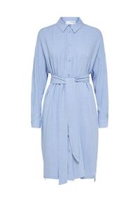 Selected Femme Sukienka koszulowa 16089666 Niebieski Relaxed Fit. Kolor: niebieski. Typ sukienki: koszulowe #5