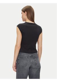 Calvin Klein Top Liquid Touch Top K20K208422 Czarny Slim Fit. Kolor: czarny. Materiał: bawełna #5