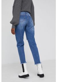 Answear Lab Jeansy bawełniane damskie high waist. Stan: podwyższony. Kolor: niebieski. Styl: wakacyjny #3