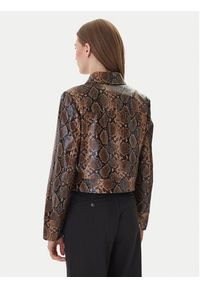 only - ONLY Kurtka z imitacji skóry Paris 15365492 Brązowy Regular Fit. Kolor: brązowy. Materiał: skóra #4