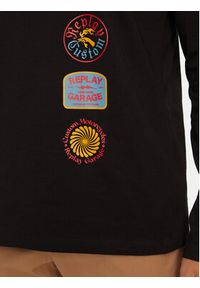 Replay T-Shirt M6989 .000.2660 Czarny Regular Fit. Kolor: czarny. Materiał: bawełna #4