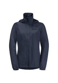 Kurtka uniwersalna damska Jack Wolfskin 11112021010. Typ kołnierza: kaptur. Kolor: niebieski. Materiał: syntetyk. Sport: turystyka piesza #1