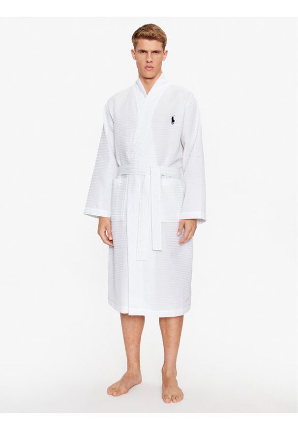 Polo Ralph Lauren Szlafrok 714910651002 Biały. Typ kołnierza: polo. Kolor: biały. Materiał: bawełna