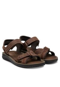Clarks Sandały Wesley Shore 26182009 Brązowy. Kolor: brązowy. Materiał: skóra #2