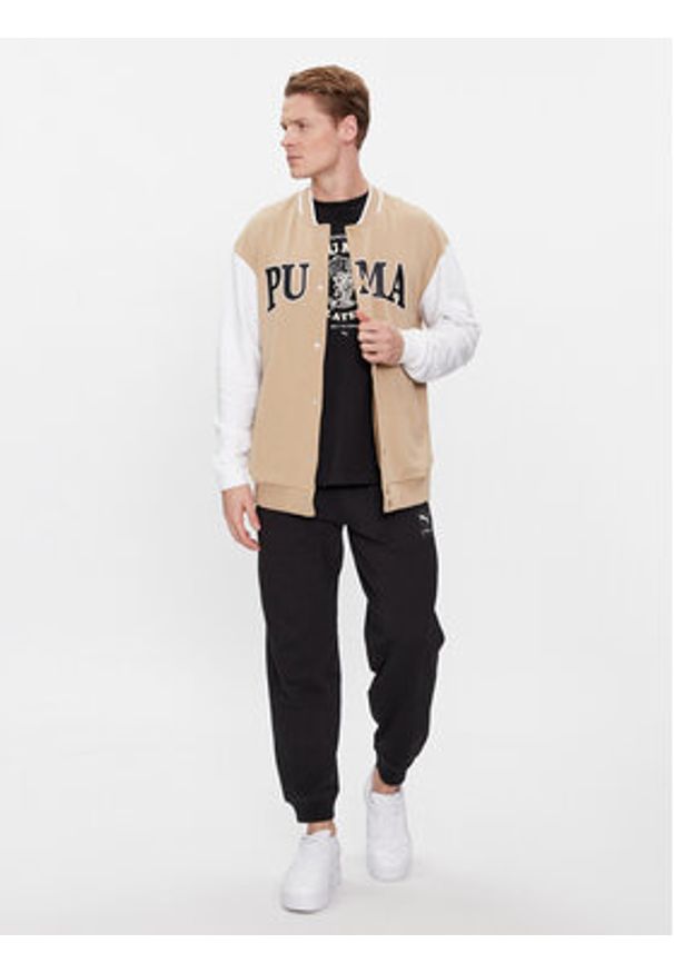 Puma Bluza Squad 678971 Beżowy Regular Fit. Kolor: beżowy. Materiał: syntetyk, bawełna