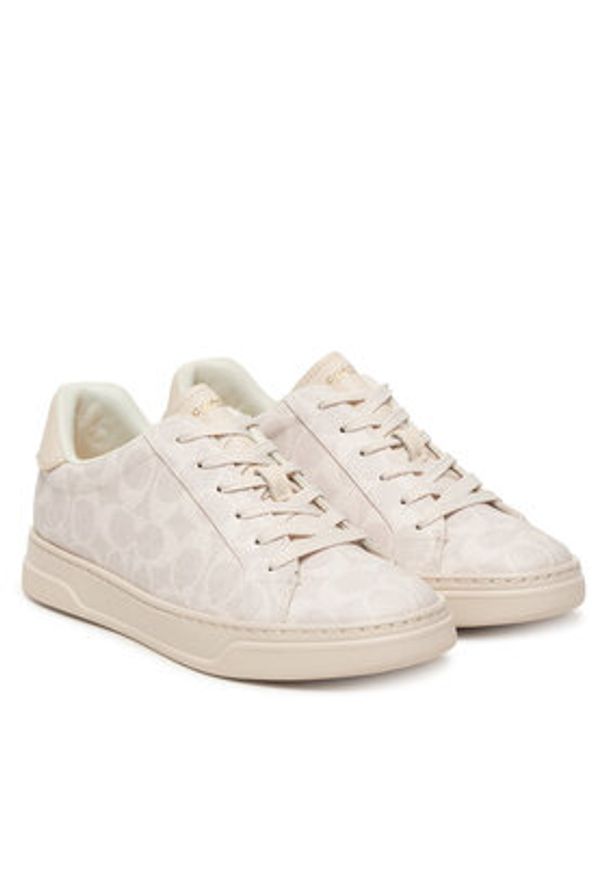 Coach Sneakersy CCN67 Écru. Kolor: kremowy. Materiał: skóra