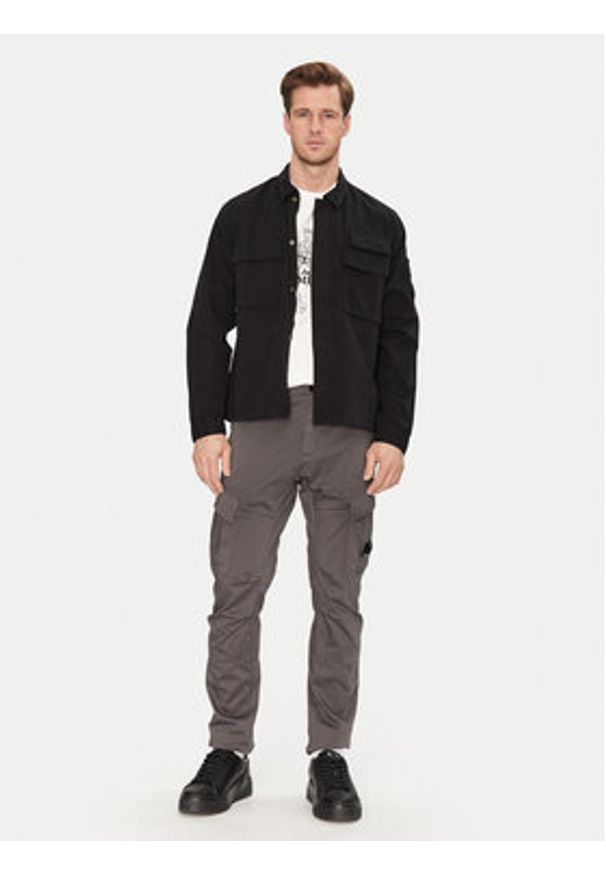 C.P. Company Koszula 18CMSH128A110143G Czarny Regular Fit. Kolor: czarny. Materiał: bawełna
