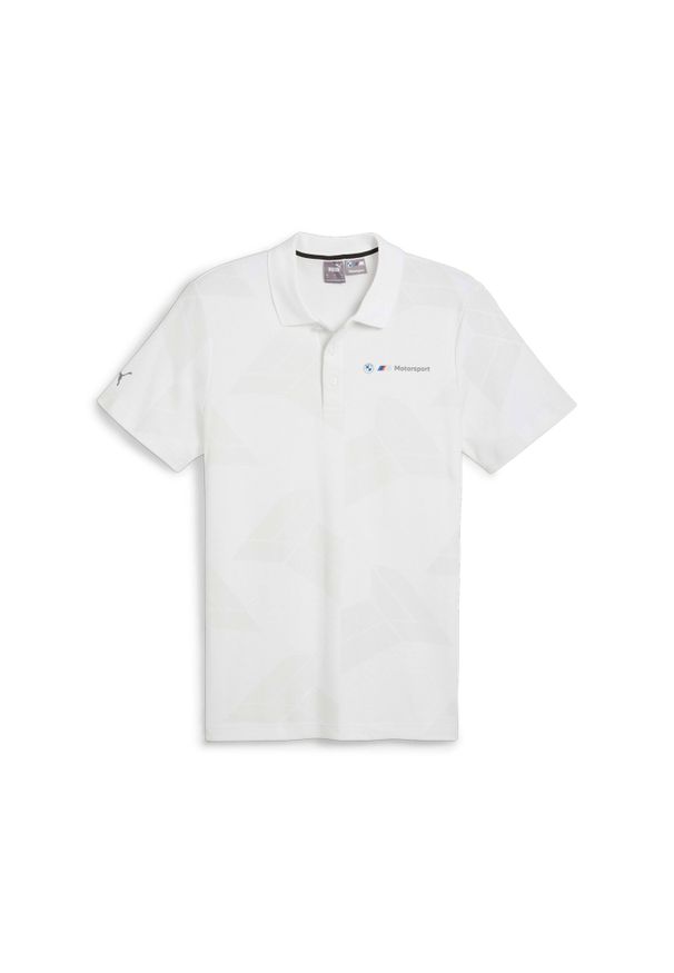 Polo Puma. Typ kołnierza: polo. Kolor: biały. Styl: sportowy, elegancki