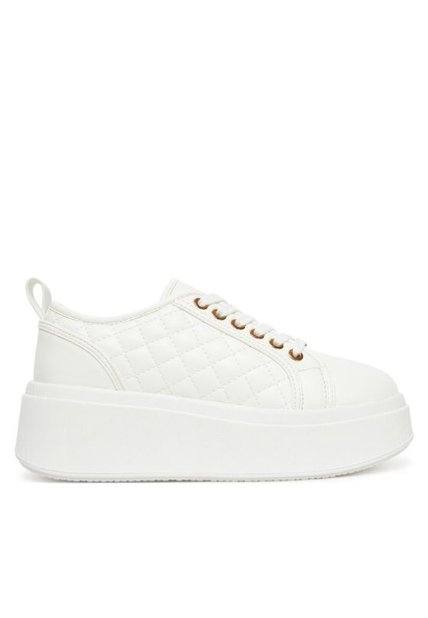 DeeZee Sneakersy AM25237-D Biały. Kolor: biały. Materiał: skóra