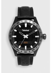 Timberland zegarek męski kolor czarny. Kolor: czarny. Materiał: skóra, materiał #1