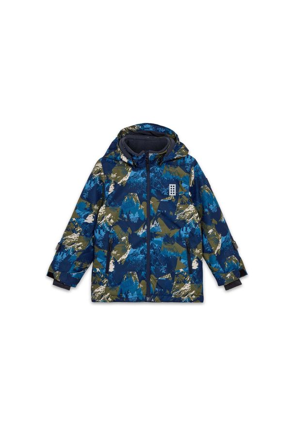 Kurtka Dziecięca Zimowa Narciarska LEGO Jad 710. Kolor: niebieski. Sezon: zima. Sport: narciarstwo