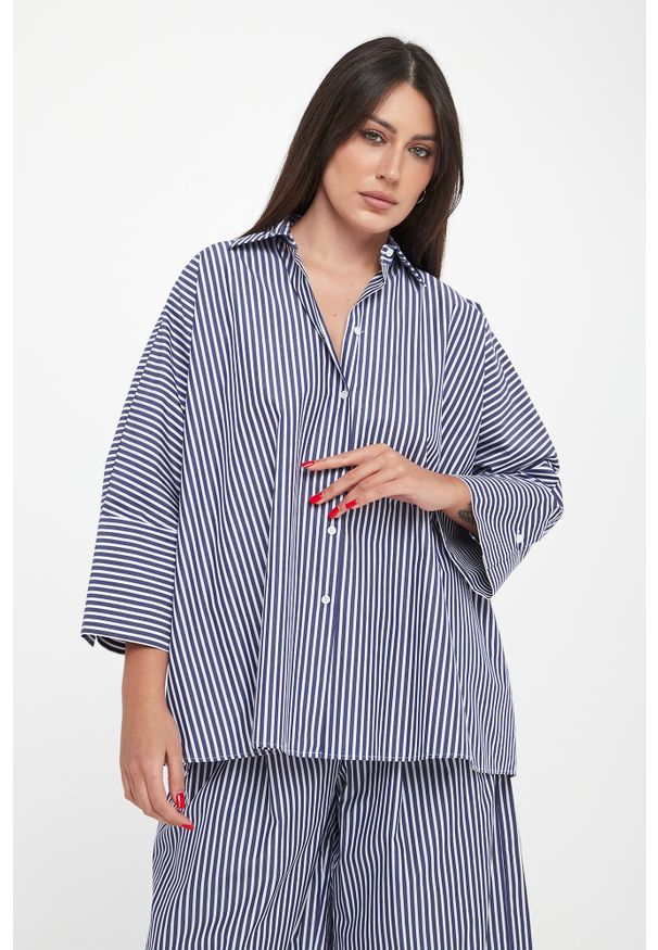 Weekend Max Mara - Koszula damska popelinowa w paski Hudson WEEKEND MAX MARA. Wzór: paski