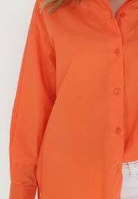 Born2be - Pomarańczowa Koszula Doriemara. Kolor: pomarańczowy. Długość rękawa: długi rękaw. Długość: długie