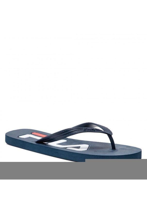 Japonki plażowe męskie niebieskie Fila Troy. Okazja: na plażę. Kolor: niebieski