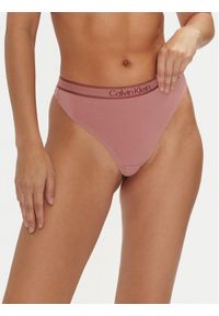 Calvin Klein Underwear Stringi 000QF7954E Różowy. Kolor: różowy. Materiał: bawełna #1