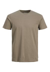 Jack & Jones T-Shirt Organic Basic 12156101 Beżowy Regular Fit. Kolor: beżowy. Materiał: bawełna #7