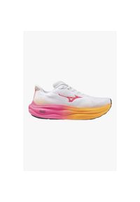 Buty do biegania Mizuno Wave Sky 9. Kolor: pomarańczowy, różowy, biały, wielokolorowy. Model: Mizuno Wave. Sport: bieganie