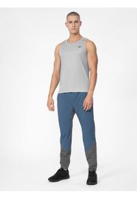 4f - Spodnie do biegania Ultralight męskie. Kolor: szary. Materiał: guma, materiał, tkanina. Sport: fitness, bieganie
