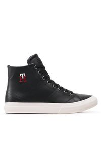 TOMMY HILFIGER - Sneakersy Tommy Hilfiger. Kolor: czarny. Styl: street #1