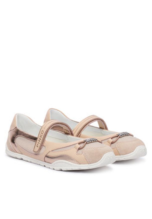 Pinko - PINKO Baleriny Yulia 02 SS0187 P020 Różowy jasny. Kolor: różowy. Materiał: skóra
