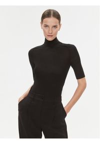 Calvin Klein Body K20K205990 Czarny Slim Fit. Kolor: czarny. Materiał: wełna