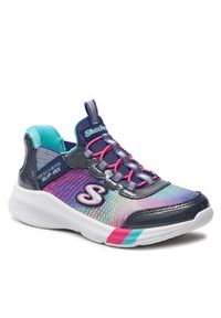 skechers - Skechers Sneakersy 303514L/NVMT Granatowy. Kolor: niebieski #2