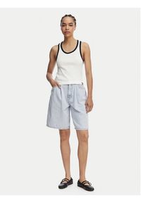 TOMMY HILFIGER - Tommy Hilfiger Top UW0UW06308 Biały Regular Fit. Kolor: biały. Materiał: bawełna #3