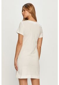 Love Moschino - Sukienka. Okazja: na co dzień. Kolor: biały. Długość rękawa: krótki rękaw. Wzór: nadruk. Typ sukienki: proste. Styl: casual #3