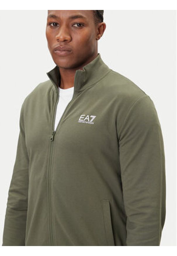 EA7 Emporio Armani Dres 8NPV60 PJVRZ M7059 Zielony Regular Fit. Kolor: zielony. Materiał: bawełna