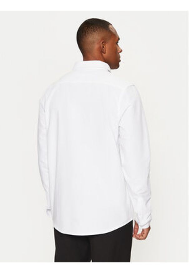 Brave Soul Koszula MSH-230CLAUDIANB Biały Slim Fit. Kolor: biały. Materiał: bawełna
