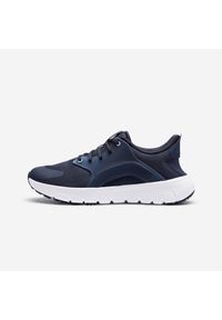 Decathlon - Buty do chodzenia męskie Newfeel SW500.1 stopa standardowa. Okazja: na spacer. Zapięcie: sznurówki. Kolor: niebieski. Materiał: materiał. Sport: turystyka piesza