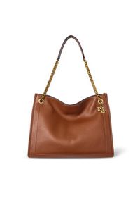 Lauren Ralph Lauren - LAUREN RALPH LAUREN Torebka 431969352001 Brązowy. Kolor: brązowy. Materiał: skórzane